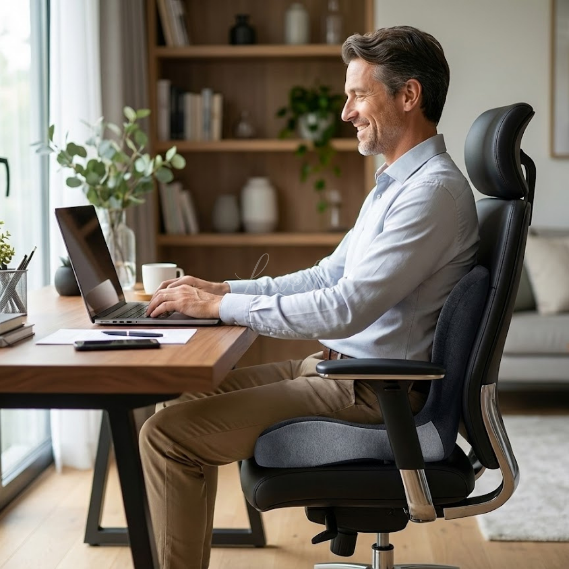 SpineLuxe Support™ - podparcie pleców i miednicy do pracy, jazdy i relaksu