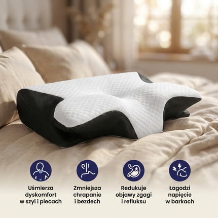 Butterfly ErgoComfort™ – poduszka pamięciowa do zdrowego snu i ulgi w bólu
