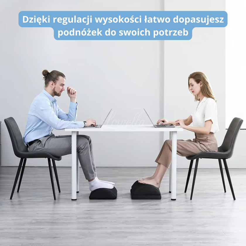 ComfortStep™ Ergonomiczny podnóżek z regulacją wysokości – ulga dla nóg, kolan i pleców
