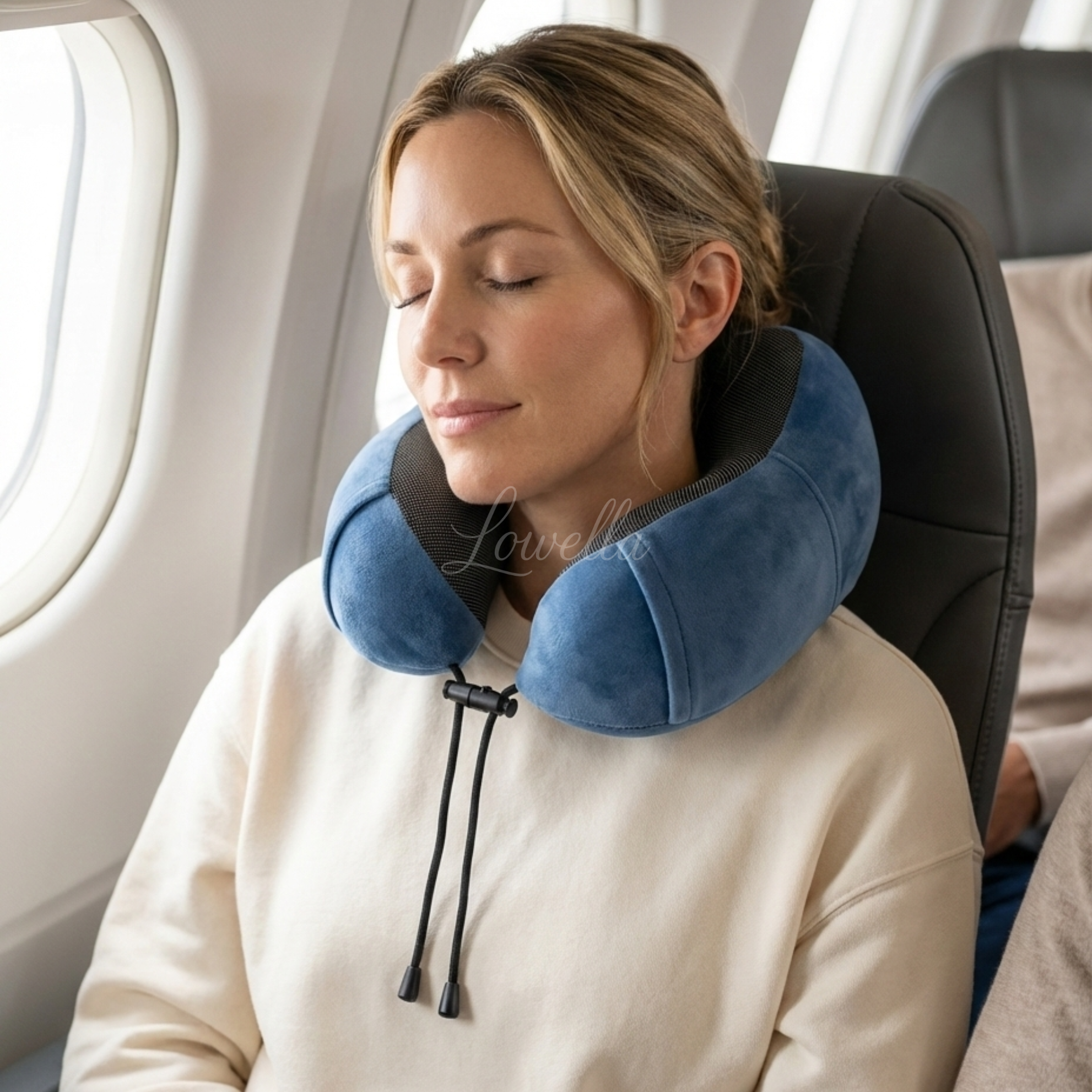 TravelNeck Air™ - Poduszka podróżna na szyję z pianki memory