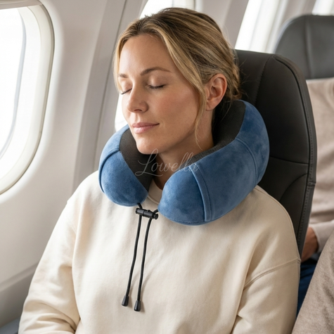 TravelNeck Air™ - Poduszka podróżna na szyję z pianki memory
