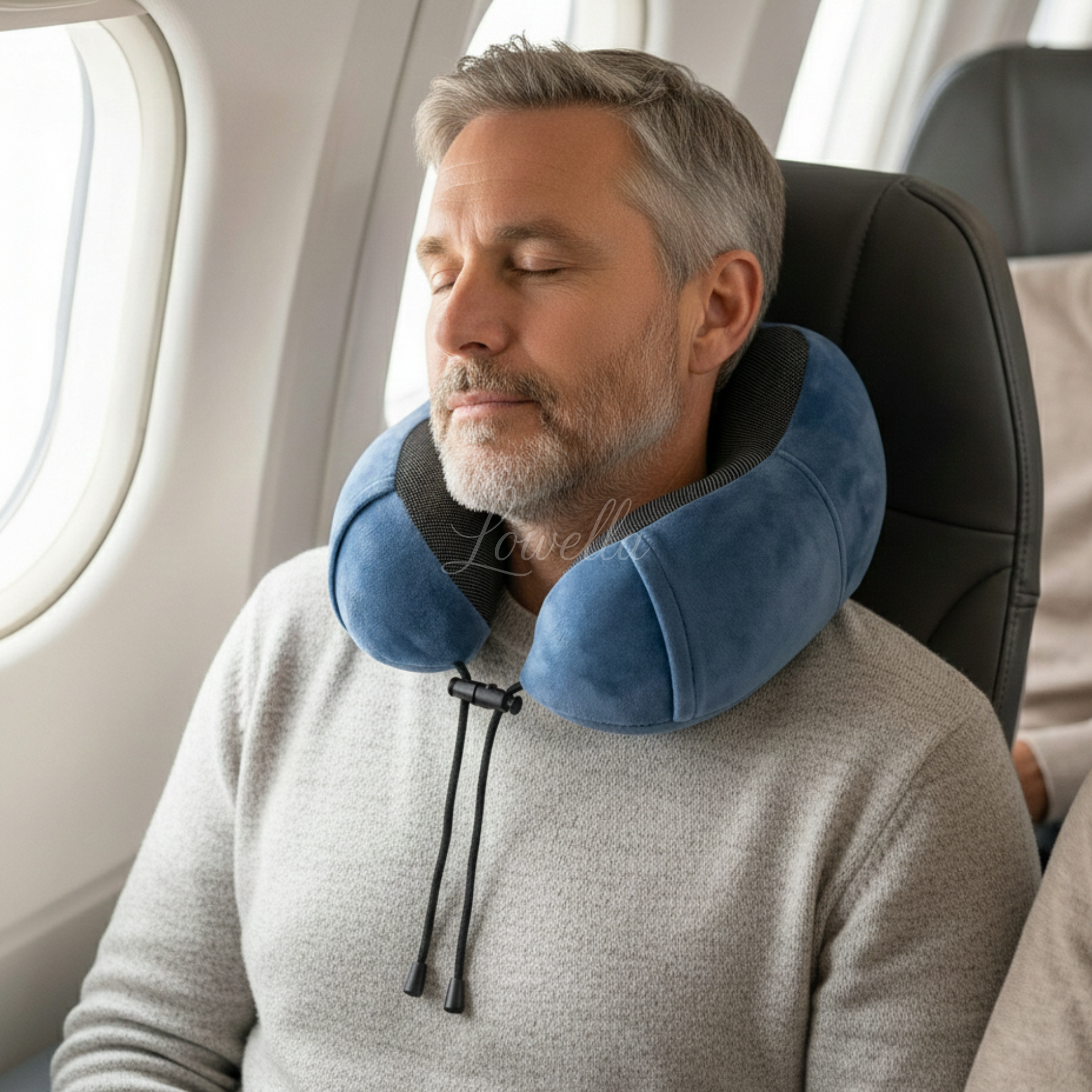 TravelNeck Air™ - Poduszka podróżna na szyję z pianki memory