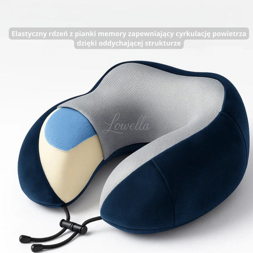 TravelNeck Air™ - Poduszka podróżna na szyję z pianki memory