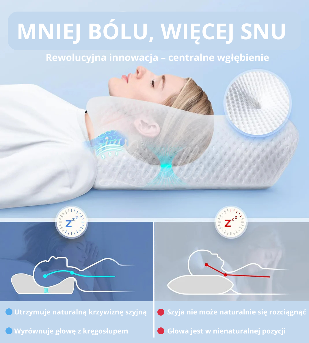 Butterfly ErgoComfort™ – poduszka pamięciowa do zdrowego snu i ulgi w bólu